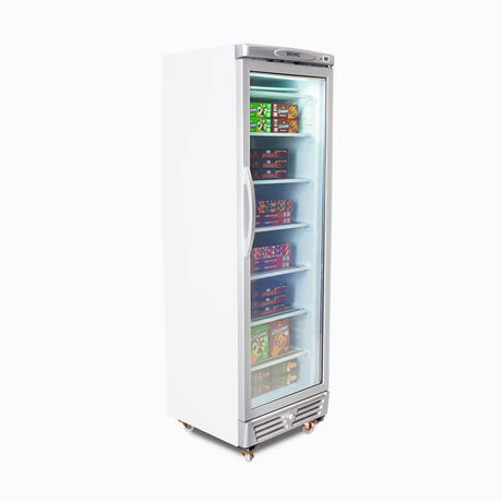Upright Display Freezer - 300L - 1 Door - Flat Glass