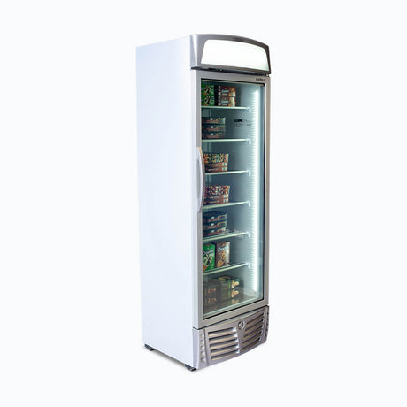 Upright Display Freezer - 480L - 1 Door - Flat Glass
