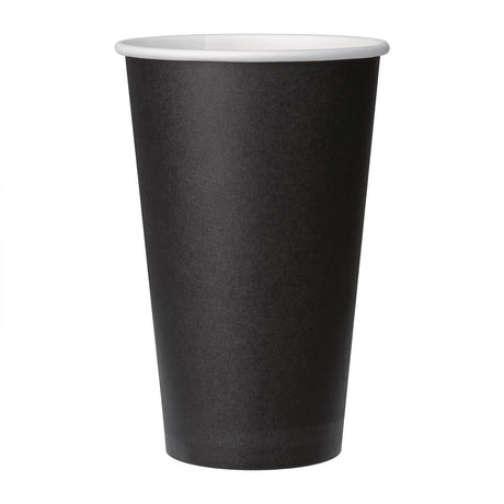 Fiesta Takeaway Coffee Cups Single Wall Black 450ml (Pack of 1000) - HospoStore