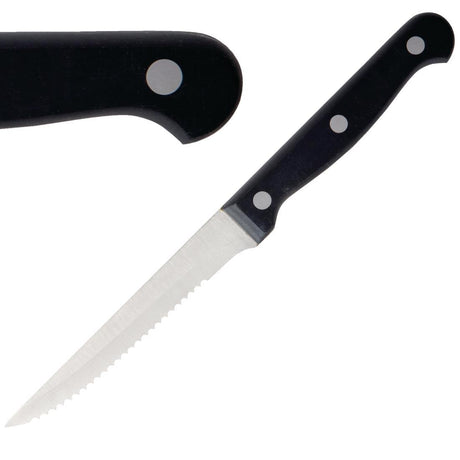 Olympia Steak Knife Black Handle - HospoStore