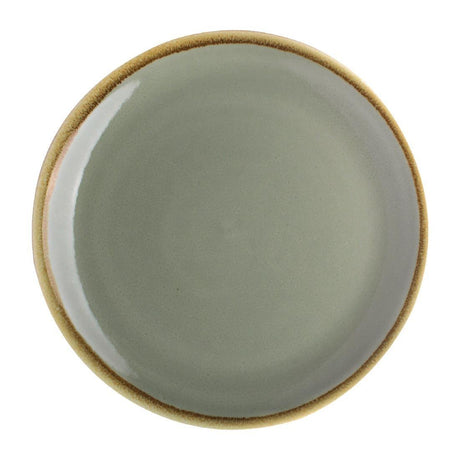 Olympia Kiln Round Coupe Plate Moss 230mm - HospoStore