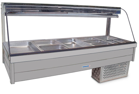 Roband CRX23RD Curved Glass Refrigerated Cold Plate & Cross Fin Coil - HospoStore