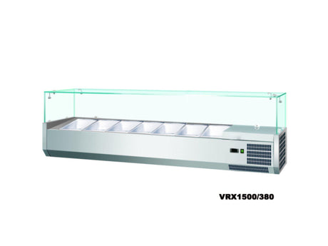 Anvil VRX1800 Refrigerated Glass Canopy Ingredient Unit - HospoStore