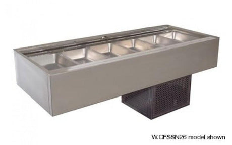 Woodson 6 Module Flat Deck Self Serve Cold Food Display W.CFSSN26 - HospoStore