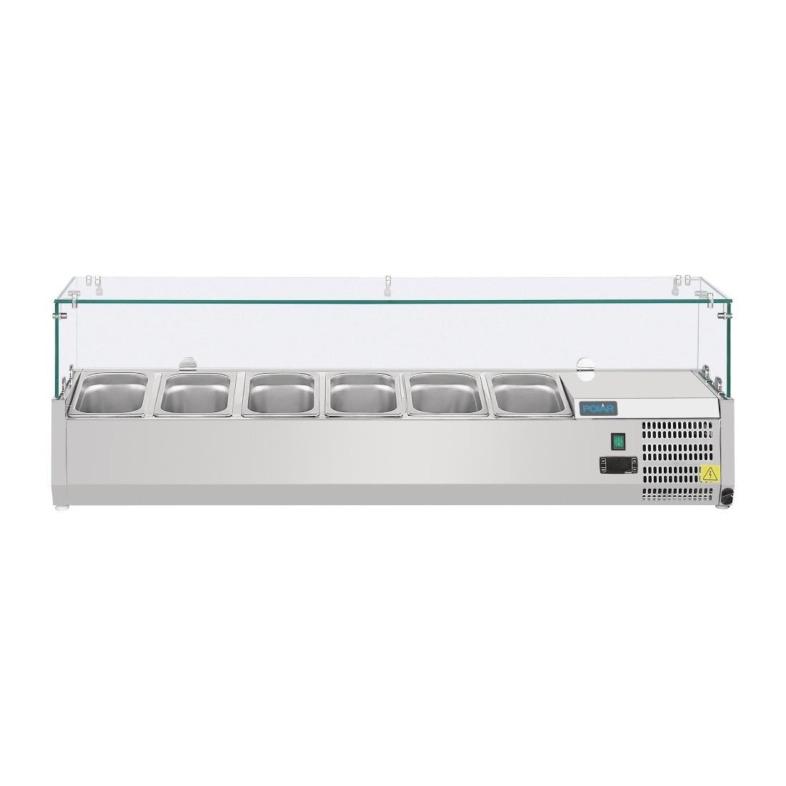 AB090-A Polar G-Series Countertop Prep Fridge - 6 x GN 1/4 - HospoStore