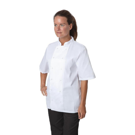 Whites Boston Short Sleeve Unisex Chefs Jacket White - HospoStore