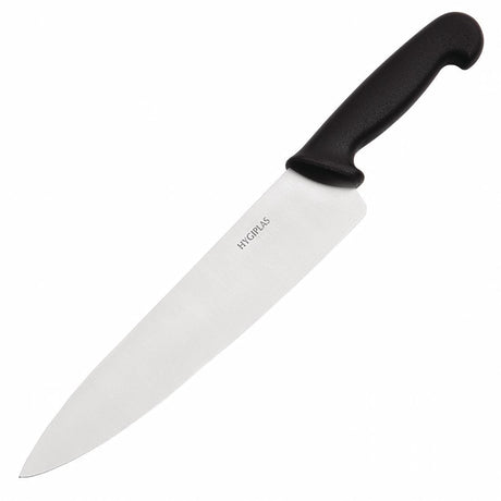 Hygiplas Black Cooks Knife 25.5cm - HospoStore