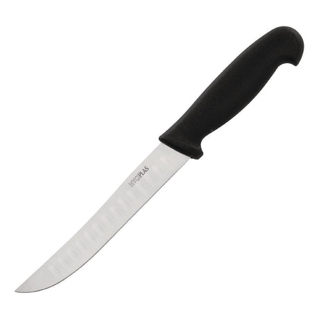 Hygiplas Scalloped Utility Knife Black 125mm - HospoStore
