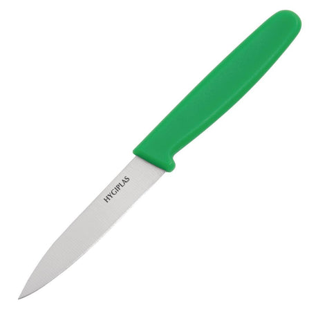 Hygiplas Paring Knife Green 75mm - HospoStore