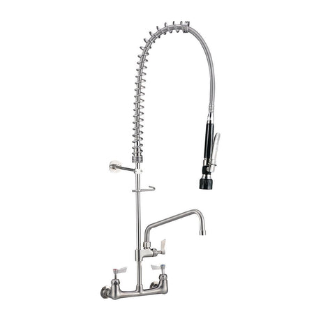 3monkeez CG171 3monkeez Exposed Wall Mounted Pre-rinse Unit with Pot Filler Complete with Black - HospoStore