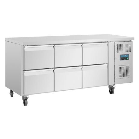 Polar DA548-A Polar U-Series Six Drawer Gastronorm Counter Fridge - HospoStore