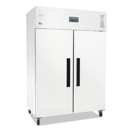 Polar DL898-A Polar G-Series Solid Double Door Refrigerator White Exterior - 1200Ltr 42.4cuft - HospoStore