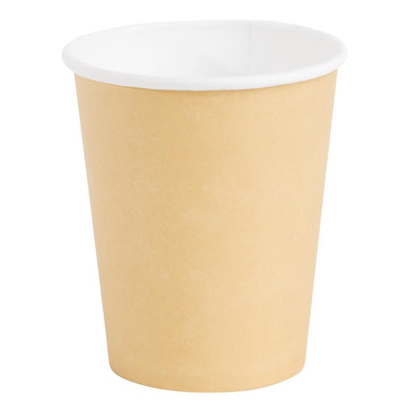 Fiesta Takeaway Coffee Cups Single Wall Brown 225ml (Pack of 50) - HospoStore