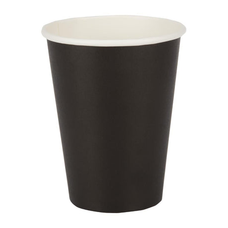 Fiesta Takeaway Coffee Cups Single Wall Black 340ml (Pack of 50) - HospoStore