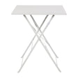 Bolero Grey Square Pavement Style Steel Table - HospoStore