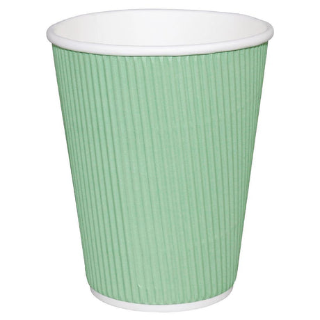 Fiesta Takeaway Coffee Cups Ripple Wall Turquoise 225ml (Pack of 500) - HospoStore