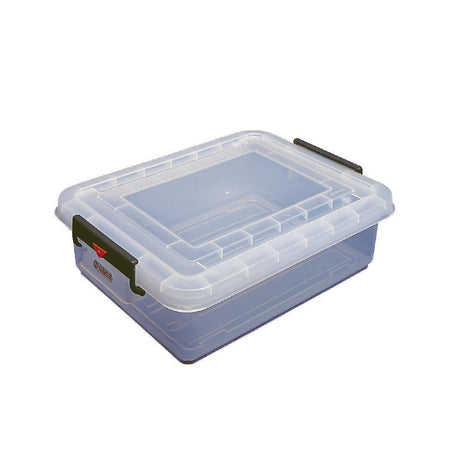 Araven J243 Araven Food Storage Box & Lid with Colour Clips - 30Ltr 530x396x159mm - HospoStore