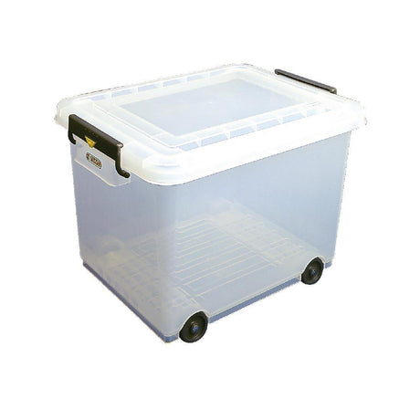 Araven J245 Araven Food Storage Box & Lid with Wheels & Colour Clips - 50Ltr 530x396x379mm - HospoStore