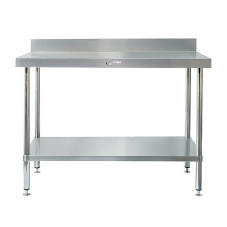 Simply Stainless SS02.0300 Work Bench with Splashback 300mm Wide - HospoStore