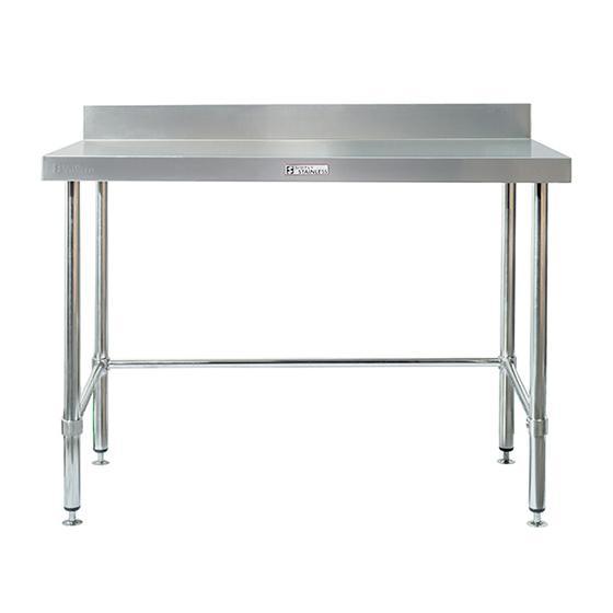 Simply Stainless SS02.7.2100LB Work Bench with Splashback 700mm deep 2100mm wide - HospoStore