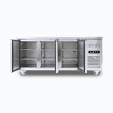 Under Bench Freezer - 417L - 3 Doors - Stainless Steel