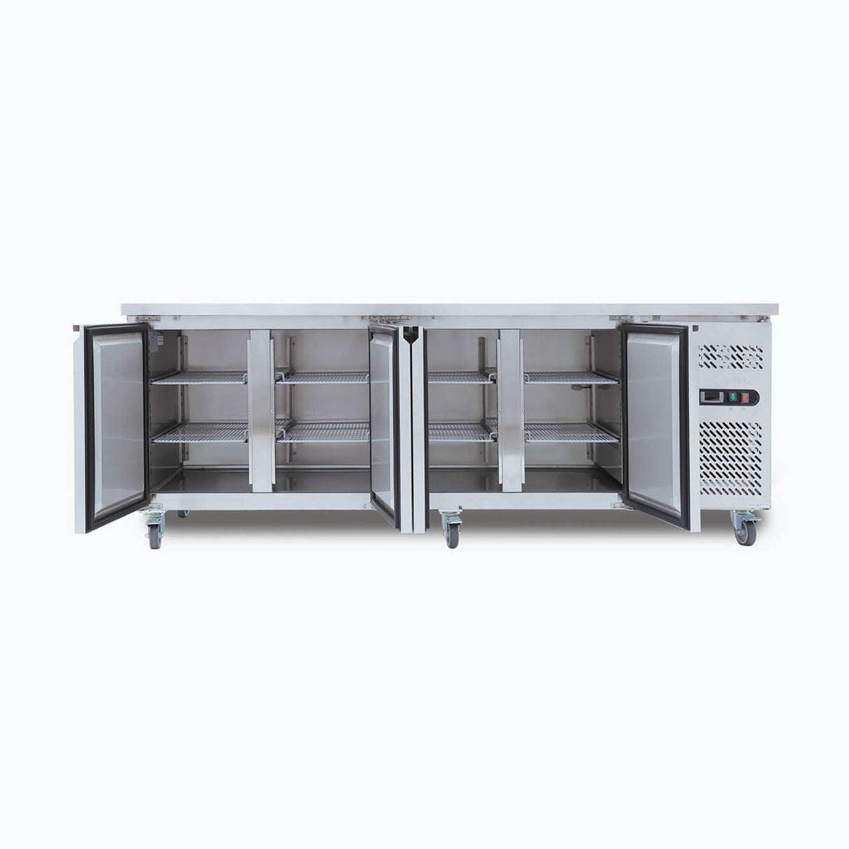 Under Bench Freezer - 553L - 4 Doors - Stainless Steel