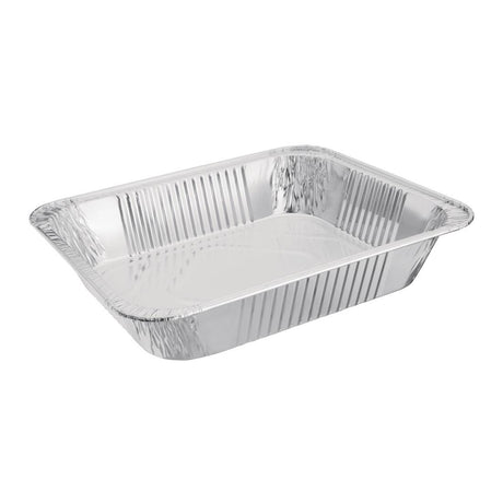 Fiesta Recyclable Rectangular Foil Container - GN 1/2 (Pack 5) - HospoStore