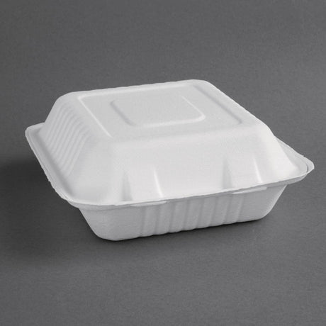 Fiesta Compostable Bagasse Food Container 8x8" (Pack 200) - HospoStore