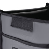 Vogue Insulated Folding Delivery Bag Grey - 540x360x430mm 21x14x17" - HospoStore