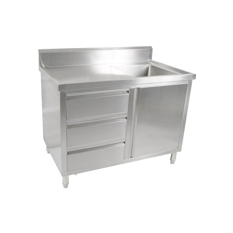 SC-6-1200R-H Cabinet with Right Sink - HospoStore