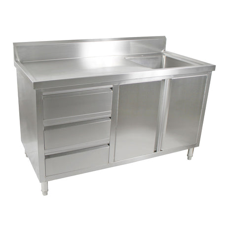 SC-6-1500R-H Cabinet with Right Sink - HospoStore