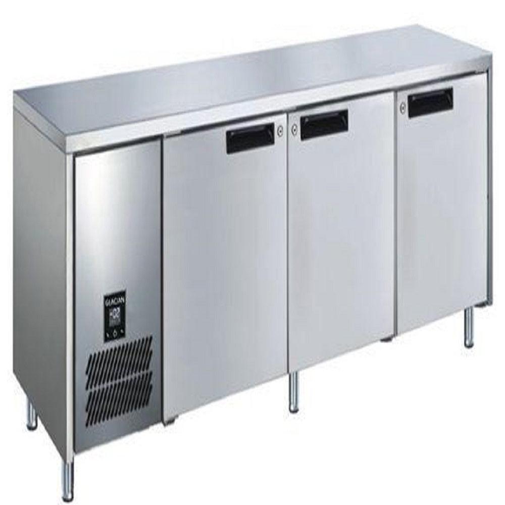 Glacian BFS61885 Slimline 660mm Deep 3 Door S/S Underbench Freezer - HospoStore
