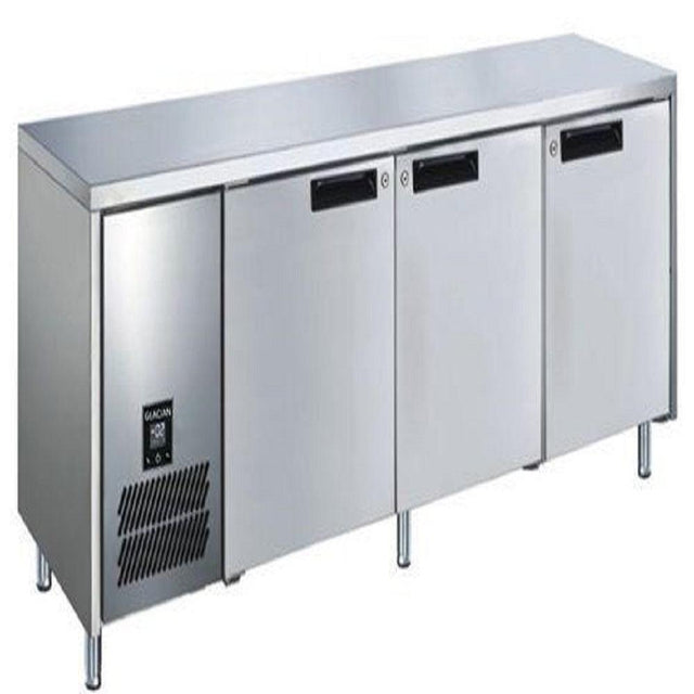 Glacian BFS61885 Slimline 660mm Deep 3 Door S/S Underbench Freezer - HospoStore