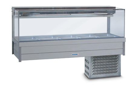 Roband SRX23RD Square Glass Refrigerated Cold Plate & Cross Fin Coil - HospoStore