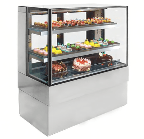 Airex AXR.FDFSSQ.12 Freestanding Refrigerated Square Food Display - 1200 Wide - HospoStore