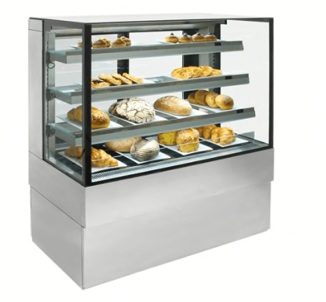 Airex AXA.FDFSSQ.12 Freestanding Ambient Square Food Display - 1200mm wide - HospoStore