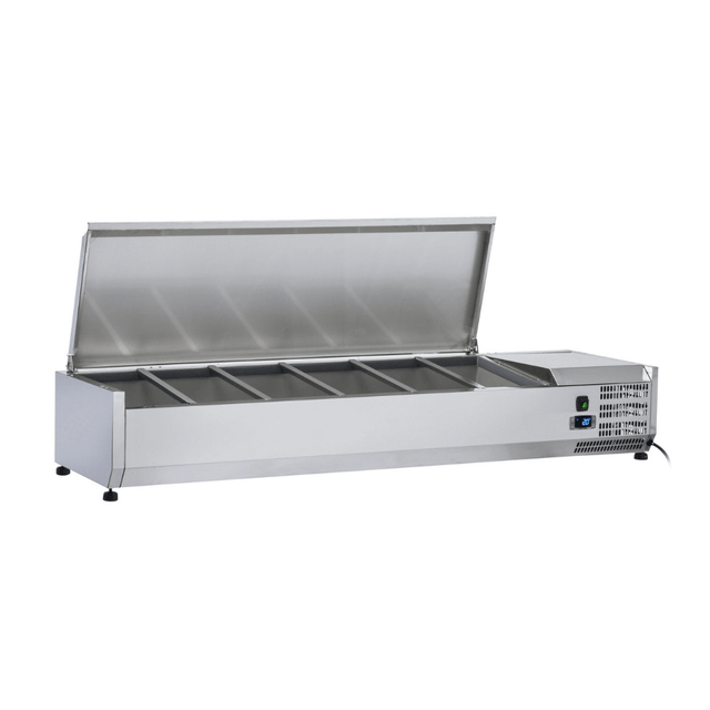 Anvil VRX1200S Refrigerated Ingredient Unit with Stainless Steel Lid - HospoStore