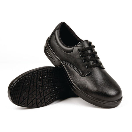 Lites Lace Up Safety Shoes Black - HospoStore