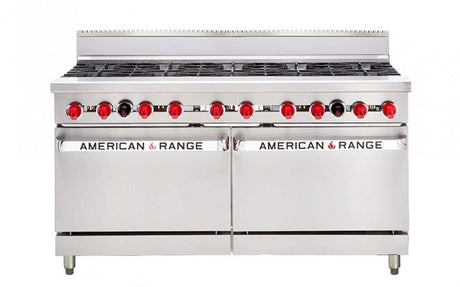 American Range 1524mm Oven Range AAR.10B - 10 Burners with 2 Gas Ovens - HospoStore