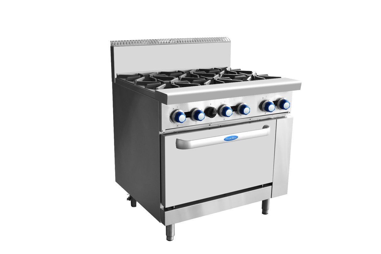 Cookrite 6 BURNERS WITH OVEN LPG AT80G6B-O-LPG