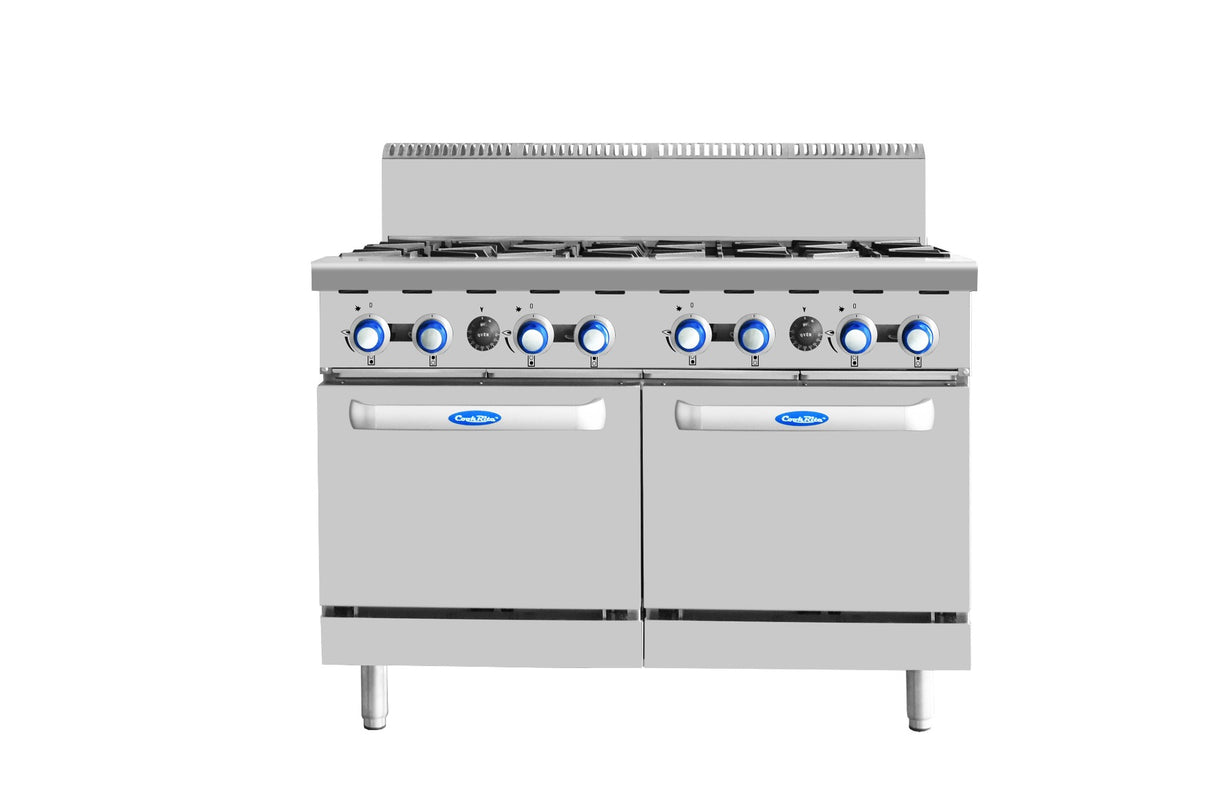 Cookrite 8 BURNERS WITH OVEN LPG AT80G8B-O-LPG