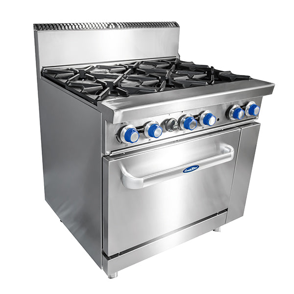 Cookrite 6 BURNER WITH OVEN W914 X D790 X H1165 COOKRITE ATO-6B-F-NG