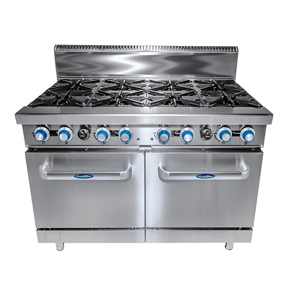 Cookrite 8 BURNER WITH OVEN W1219 X D790 X H1165 | COOKRITE 1 ATO-8B-F-LPG