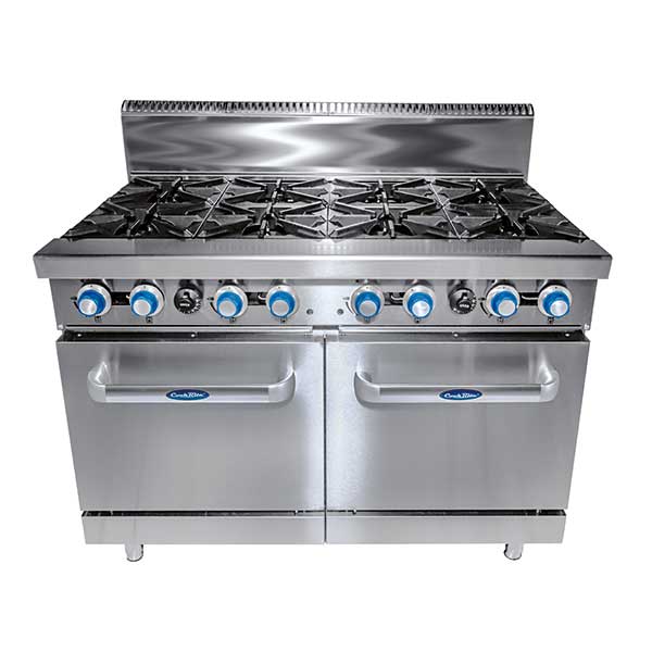 Cookrite 8 BURNER WITH OVEN W1219 X D790 X H1165 COOKRITE ATO-8B-F-NG