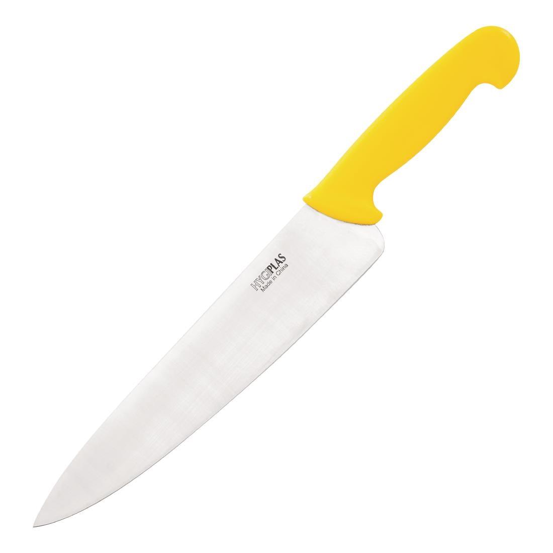 Hygiplas Chefs Knife Yellow 255mm - HospoStore