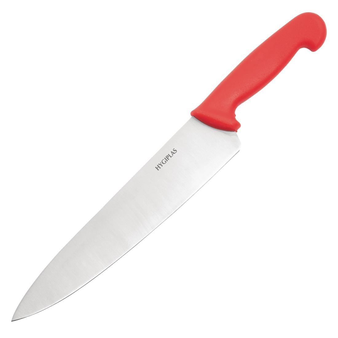 Hygiplas Chefs Knife Red 255mm - HospoStore