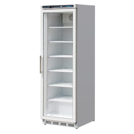 Polar CB921-A Polar G-Series Glass Door Display Freezer White 365Ltr - HospoStore