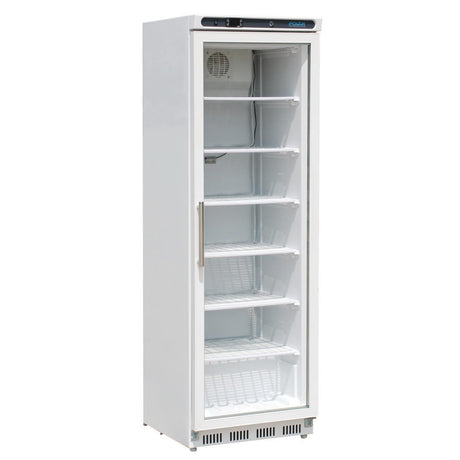 Polar CB921-A Polar G-Series Glass Door Display Freezer White 365Ltr - HospoStore
