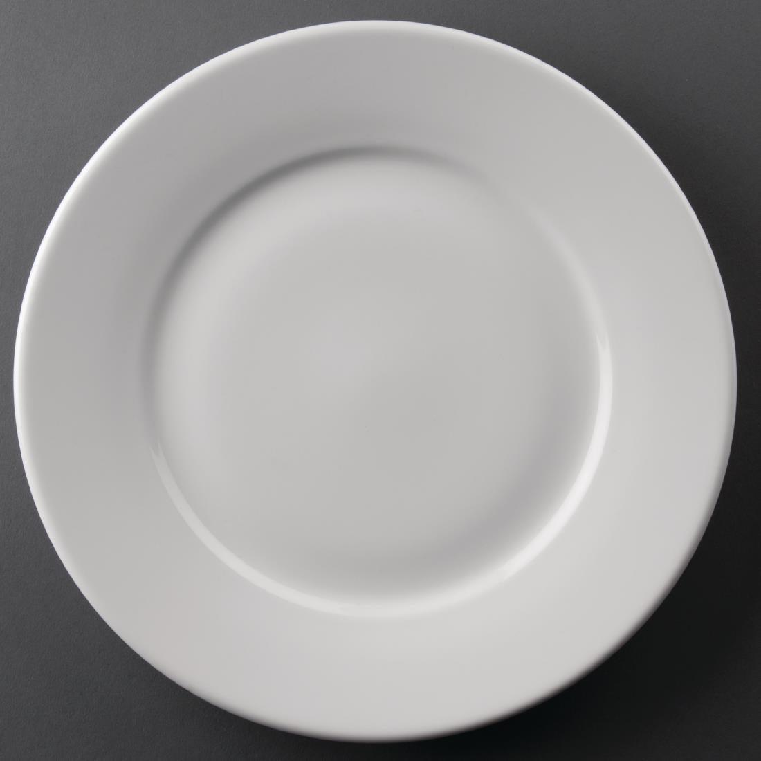 Athena Hotelware Wide Rimmed Plates 254mm - HospoStore