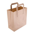 Fiesta Green Recycled Brown Paper Carrier Bags Small (Pack of 250) - HospoStore